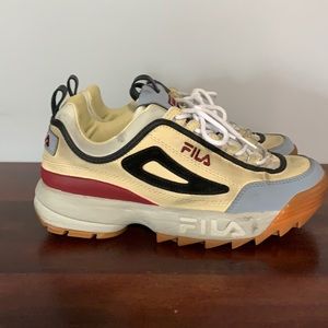 Distressed Chunky Fila Shoes